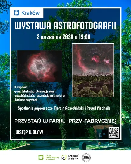 Wystawa astrofotografii w Parku przy Fabrycznej