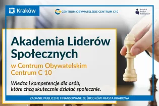 Akademia Liderów Społecznych w Krakowie, wiedza i kompetencje dla osób działających społecznie.