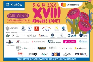 XVIII Kongres Kobiet w Krakowie, 5-6 września 2026, informacje o udziale i sponsorach.
