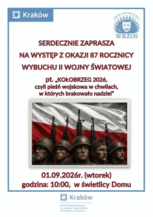 W hołdzie Bohaterom – Grupa Artystyczna WRZOS uczciła 87. rocznicę wybuchu II wojny światowej.