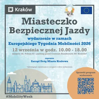 Miastko Bezpiecznej Jazdy, wydarzenie w Krakowie, 12 września, godz. 10:00-18:00.