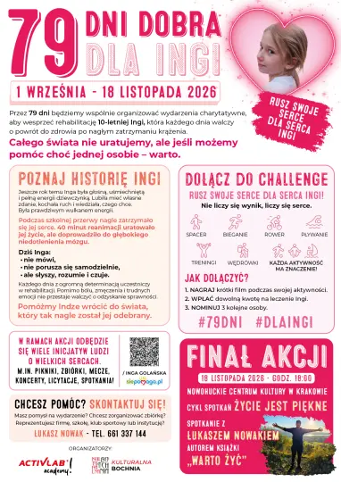 Akcja charytatywna „79 Dni Dobra dla Ingi”