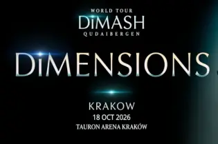 Dimash Qudaibergen podczas występu na trasie koncertowej w Krakowie, 18 października 2026.