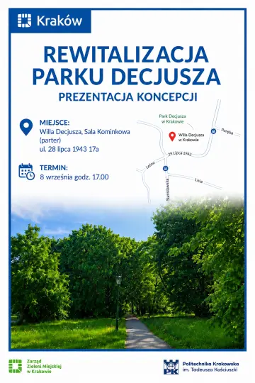 Porozmawiajmy o rewitalizacji Parku Decjusza