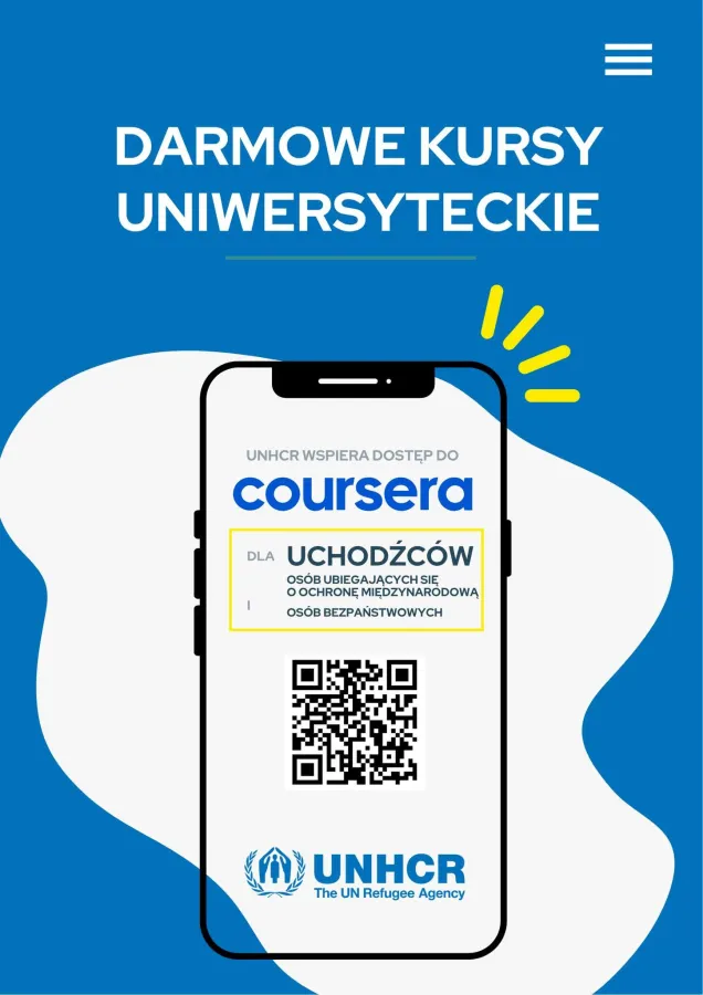 Coursera Social Impact to program oferowany przez UNHCR, Agencję ONZ ds. Uchodźców, we współpracy z platformą Coursera.