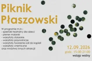 Piknik Płaszowski w Krakowie, program dla dzieci i warsztaty, 12.09.2026, wstęp wolny.