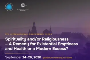 Konferencja o duchowości i religijności w Ignatianum w Krakowie, 24-26 września 2026.