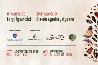Zasmakuj z URK, zaproszenie na targi żywności i giełdę agroturystyczną w Dworku URK.