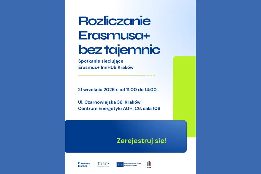 Informacje na temat spotkania pod nazwą Rozliczenia Erasmusa+ bez tajemnic