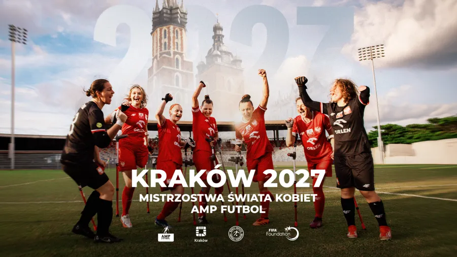 Kraków 2027, Mistrzostwa Świata Kobiet w Amp Futbol, radosne zawodniczki na boisku.