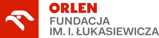 Logo Orlen w postaci orła z napisem "orlen fundacja im i. łukasiewicza"