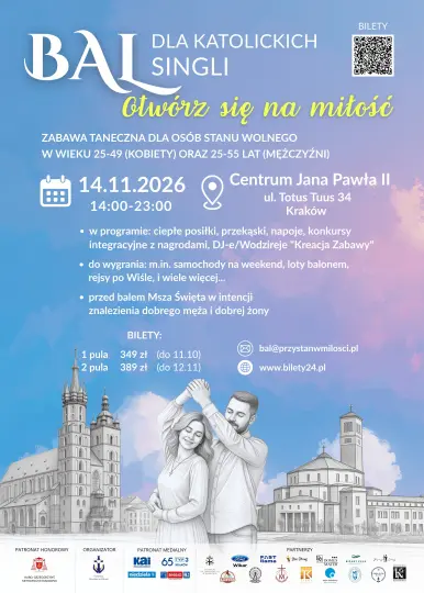 Otwórz się na miłość – wyjątkowy bal dla katolickich singli