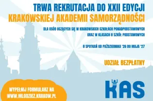 Rekrutacja do XXII edycji Krakowskiej Akademii Samorządności dla uczniów szkół podstawowych. Udział bezpłatny.