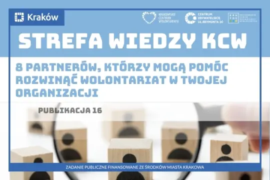 Strefa Wiedzy KCW, informacje o partnerach wspierających wolontariat w organizacjach.