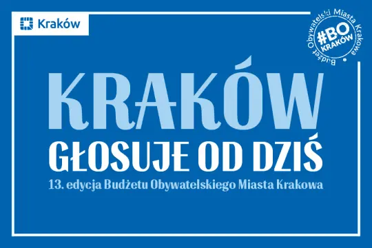 Głosowanie w 13. edycji Budżetu Obywatelskiego Miasta Krakowa rozpoczęte