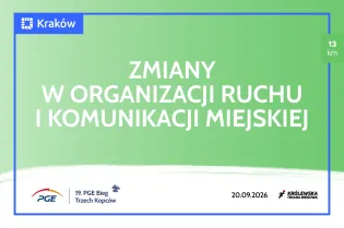 19. PGE Bieg Trzech Kopców i wydarzenia towarzyszące: zmiany w organizacji ruchu