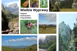 Wielkie wyprawy przyrodnicze, różnorodne krajobrazy, zwierzęta i roślinność.