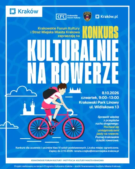 Krakowskie szkoły na rowery! Konkurs „Kulturalnie na rowerze”