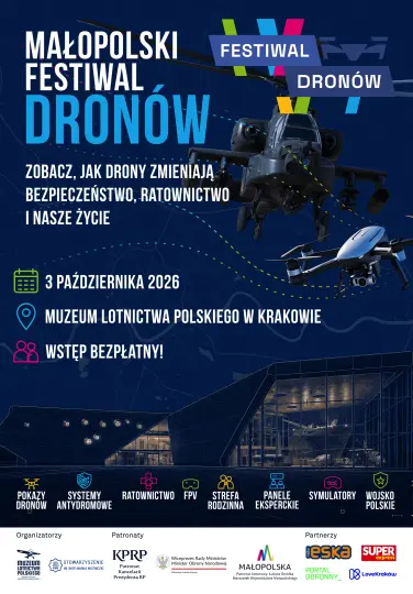 Wojskowe drony i śmigłowce. Małopolski Festiwal Dronów już 3 października