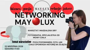 Warsztaty o mowie ciała prowadzone przez Magdalenę Sirę, fotografkę. Data: 22 września 2026.