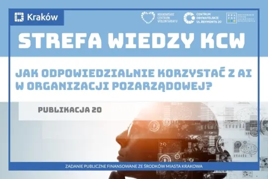 Strefa Wiedzy KCW, publikacja o odpowiedzialnym korzystaniu z AI w organizacjach pozarządowych.