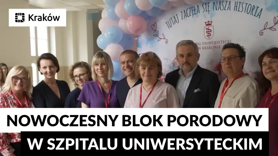 Nowoczesny blok porodowy w Szpitalu Uniwersyteckim w Krakowie.
