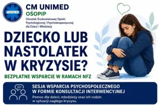 Bezpłatne wsparcie psychologiczne dla dzieci i nastolatków w kryzysie. Informacje o konsultacjach.