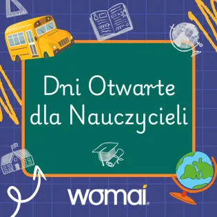Dni Otwarte dla Nauczycieli z ilustracjami związanymi z edukacją.