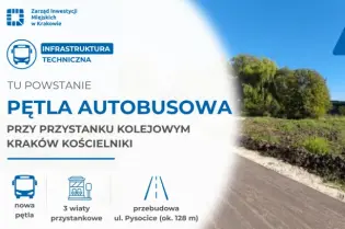 Przetarg na budowę pętli autobusowej przy przystanku kolejowym Kraków Kościelniki