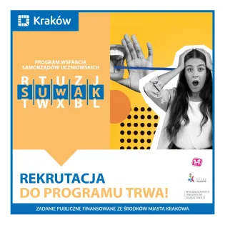 Rekrutacja do programu wsparcia samorządów uczniowskich w Krakowie.