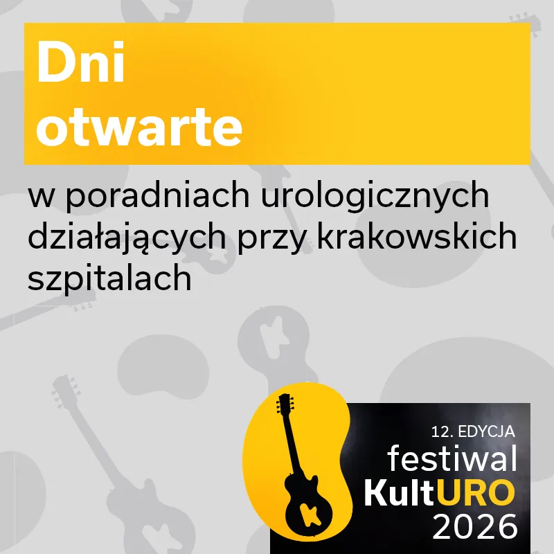 Dni otwarte w poradniach urologicznych przy krakowskich szpitalach, festiwal KultURO 2026.