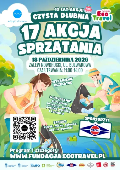 Czysta Dłubnia po raz 17. Mieszkańcy znów posprzątają okolice Zalewu Nowohuckiego