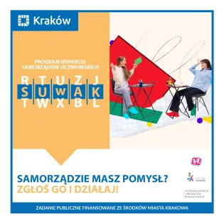 Program wsparcia dla uczniów w Krakowie, zachęta do zgłaszania pomysłów.