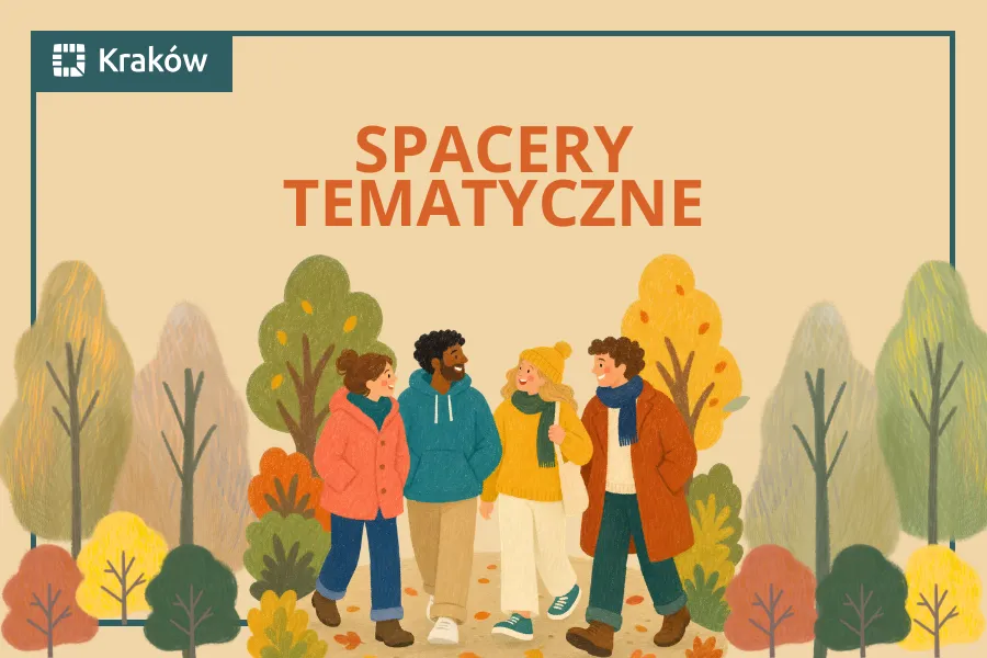 plakat zapraszający na spacery