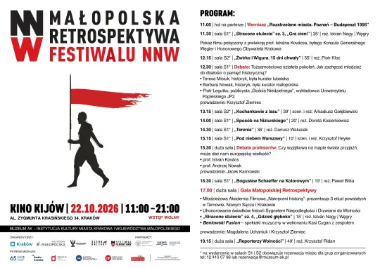 Małopolska Retrospektywa Festiwalu Filmowego NNW w Krakowie