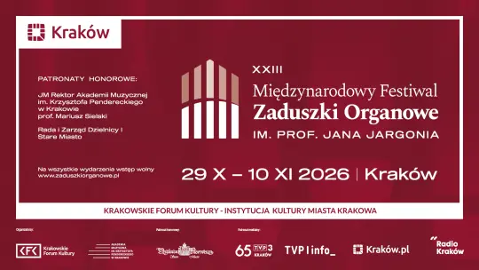 Kraków pełen muzyki organowej. Przed nami XXIII Międzynarodowy Festiwal „Zaduszki Organowe”