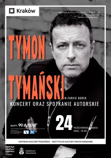 Tymon Tymański w Forcie Borek. Akustyczny koncert i spotkanie autorskie