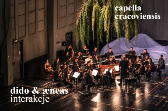 Koncert Capelli Cracoviensis z operą Dido i Aeneas, zespół muzyczny na scenie.