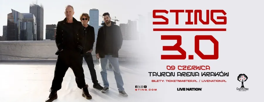 Sting 3.0, koncert 9 czerwca w Tauron Arenie Kraków, informacje o biletach.