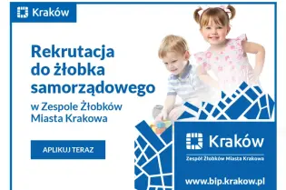 Rekrutacja do żłobka samorządowego w Krakowie, dzieci bawiące się.