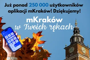 Ćwierć miliona użytkowników mKraków! Miejska aplikacja stale zyskuje na popularności