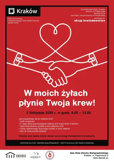 „W moich żyłach płynie Twoja krew!” – akcja krwiodawstwa w Dworku Białoprądnickim