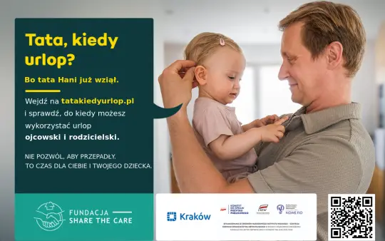 Kraków włącza się w ogólnopolską kampanię „Tata, kiedy urlop?”