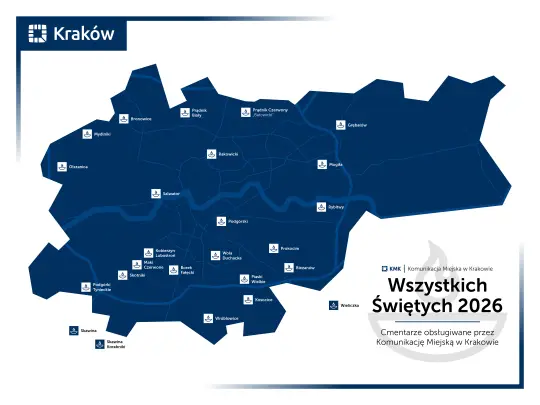 Na cmentarze komunikacją miejską. Specjalna mapa ułatwi zaplanowanie podróży