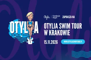 Otylia Swim Tour w Krakowie, 15.11.2026, logo i grafika związana z wydarzeniem.