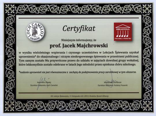 certyfikat