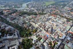 Kraków z lotu ptaka - Panoramic view of the city center